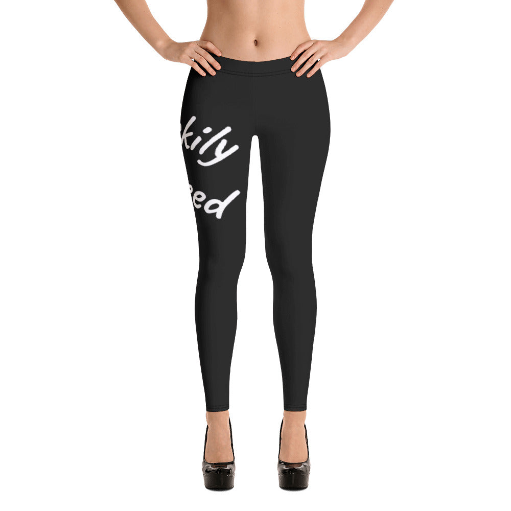 Luckily Blessed Leggings (Black)