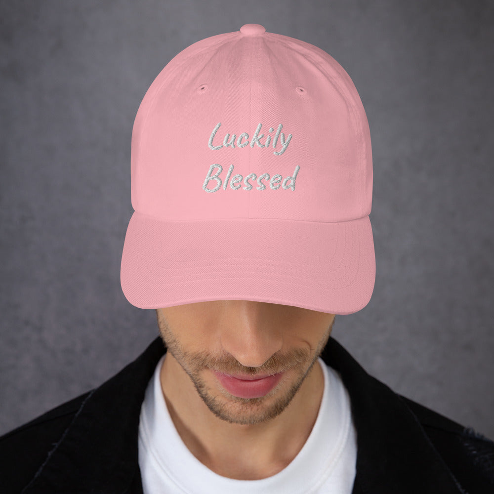 Luckily Blessed Dad hat