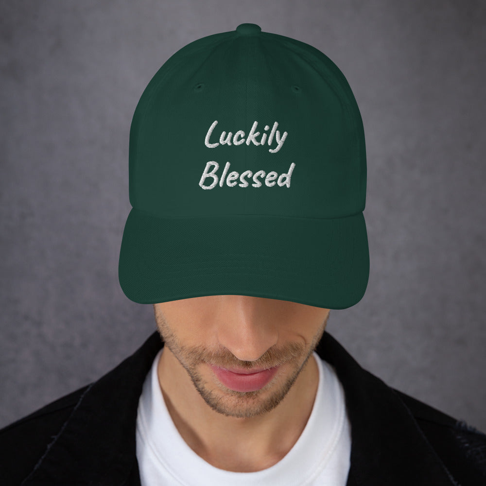 Luckily Blessed Dad hat