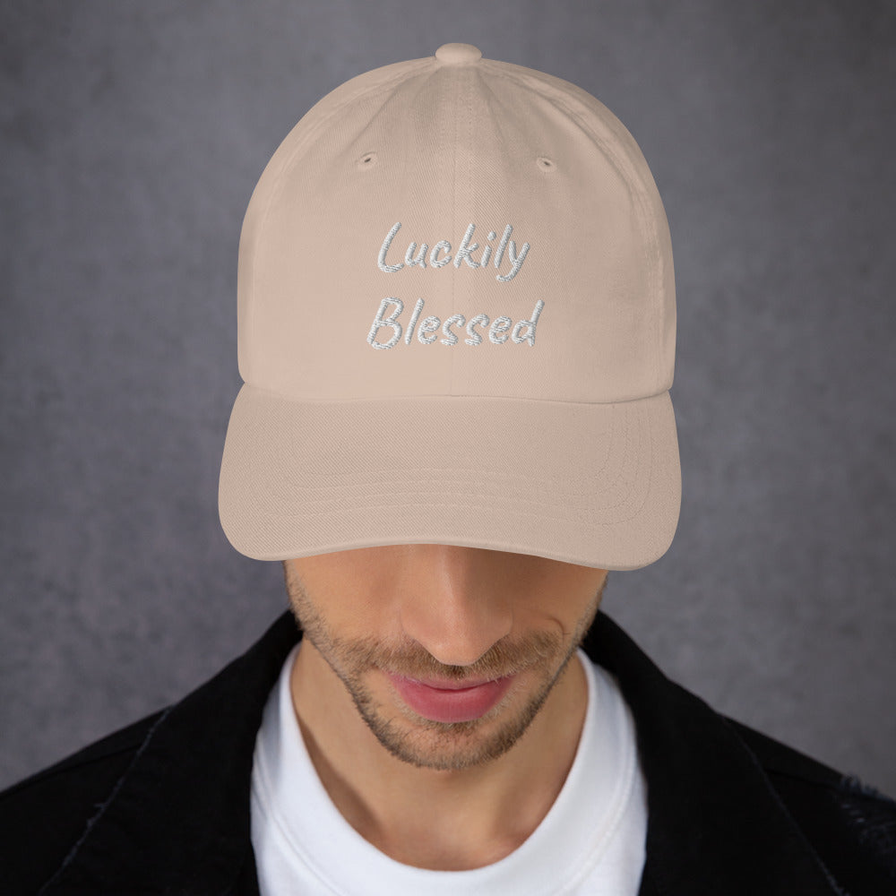 Luckily Blessed Dad hat