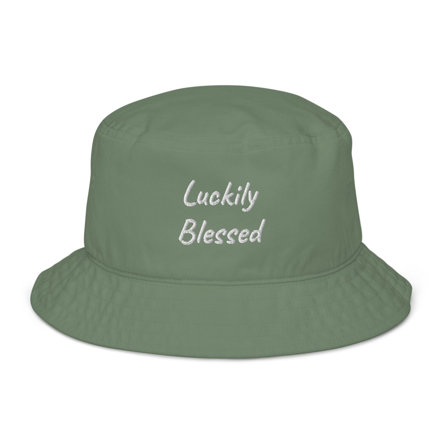 Luckily Blessed Organic bucket hat