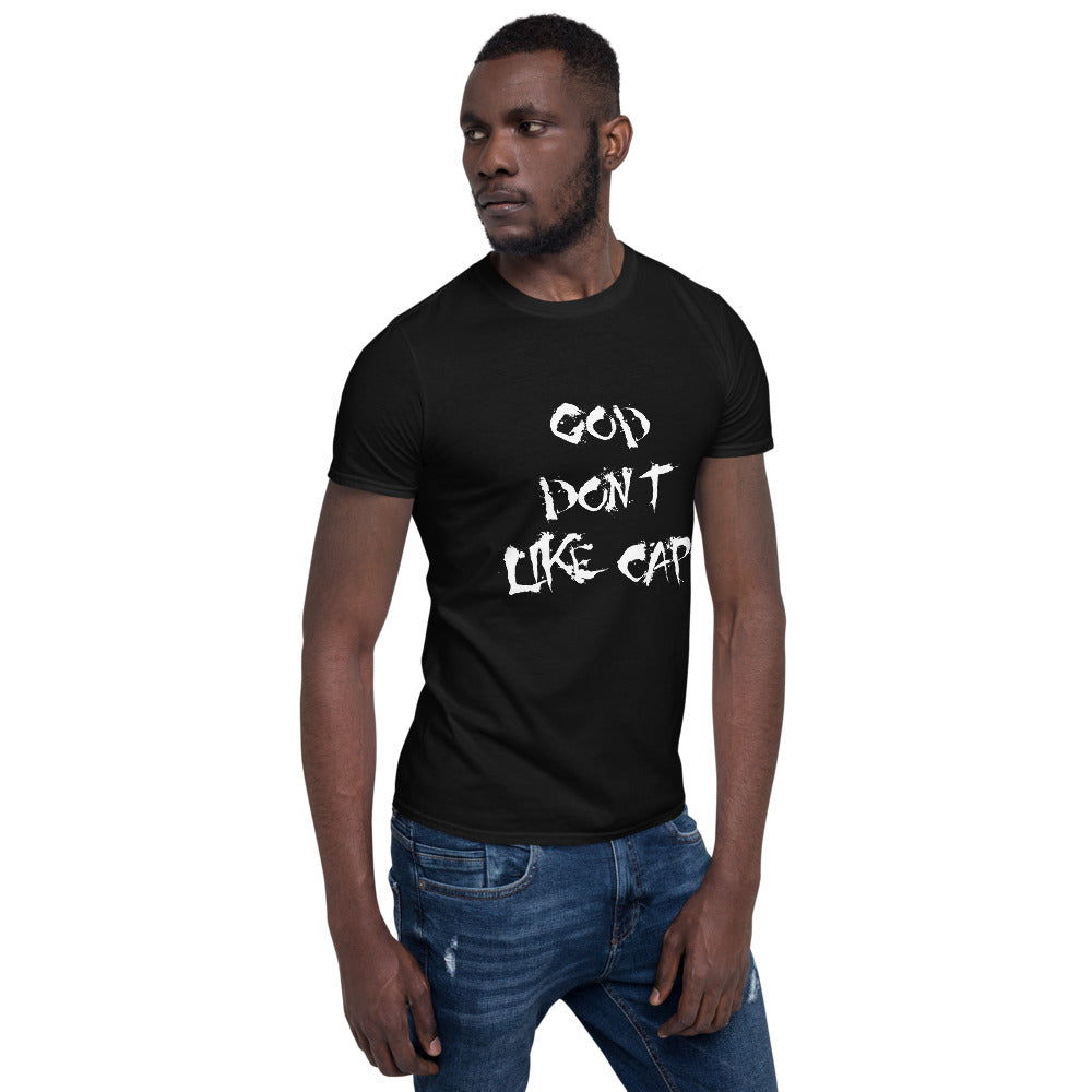 God Don’t Like Cap Short-Sleeve Unisex T-Shirt large print
