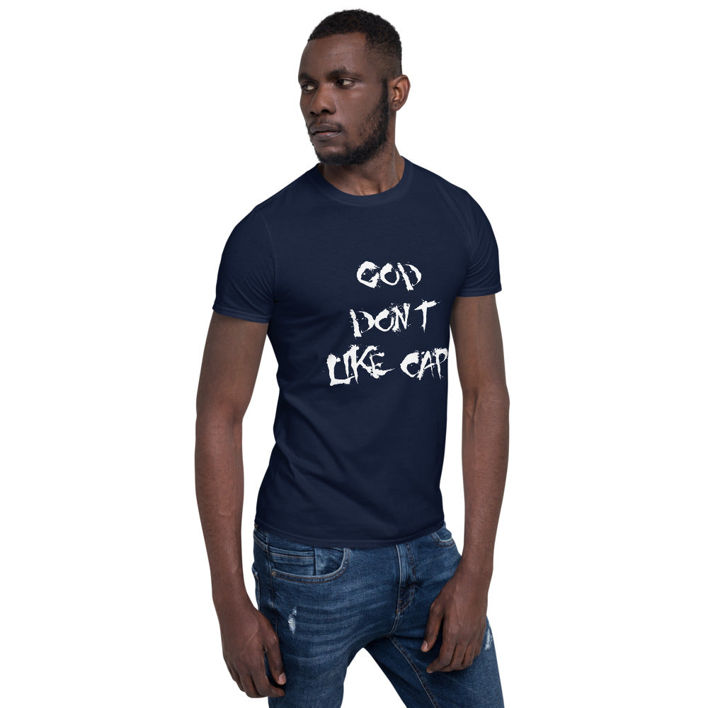 God Don’t Like Cap Short-Sleeve Unisex T-Shirt large print