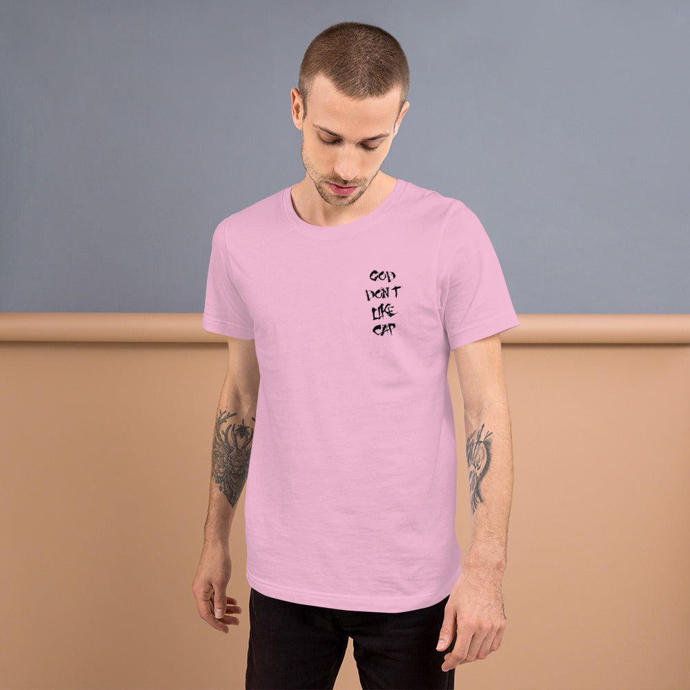 God Don’t Like Cap Short-Sleeve Unisex T-Shirt small print
