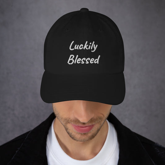 Luckily Blessed Dad hat