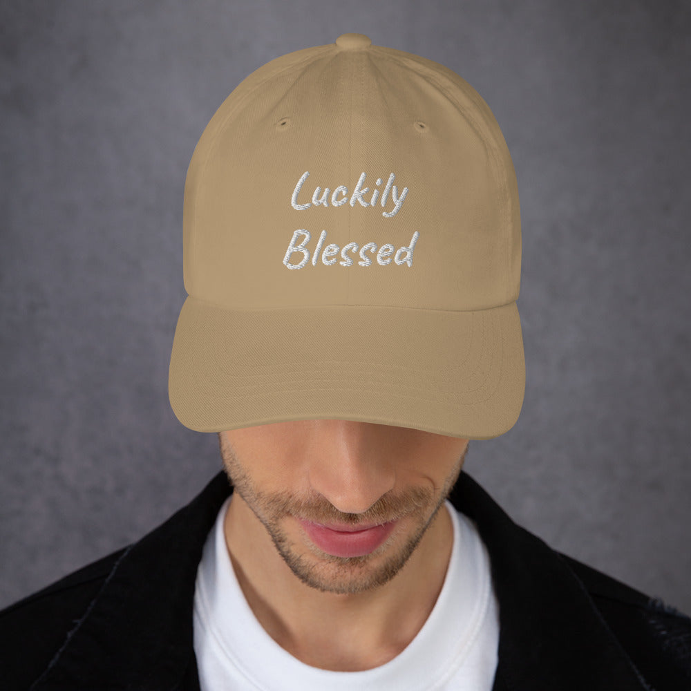 Luckily Blessed Dad hat