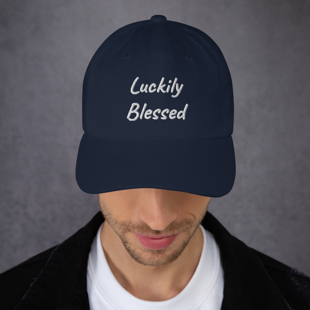 Luckily Blessed Dad hat