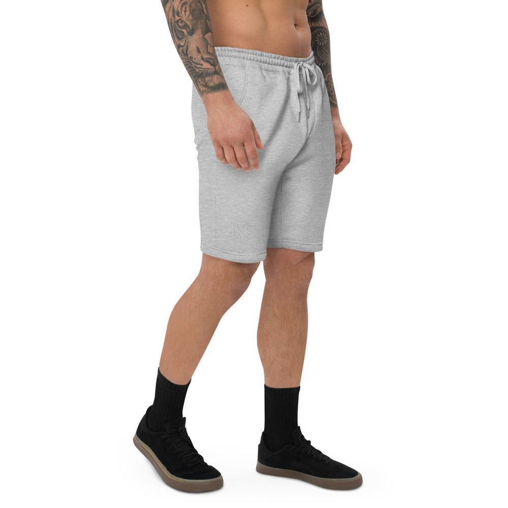 Men's Luckily Blessed fleece shorts