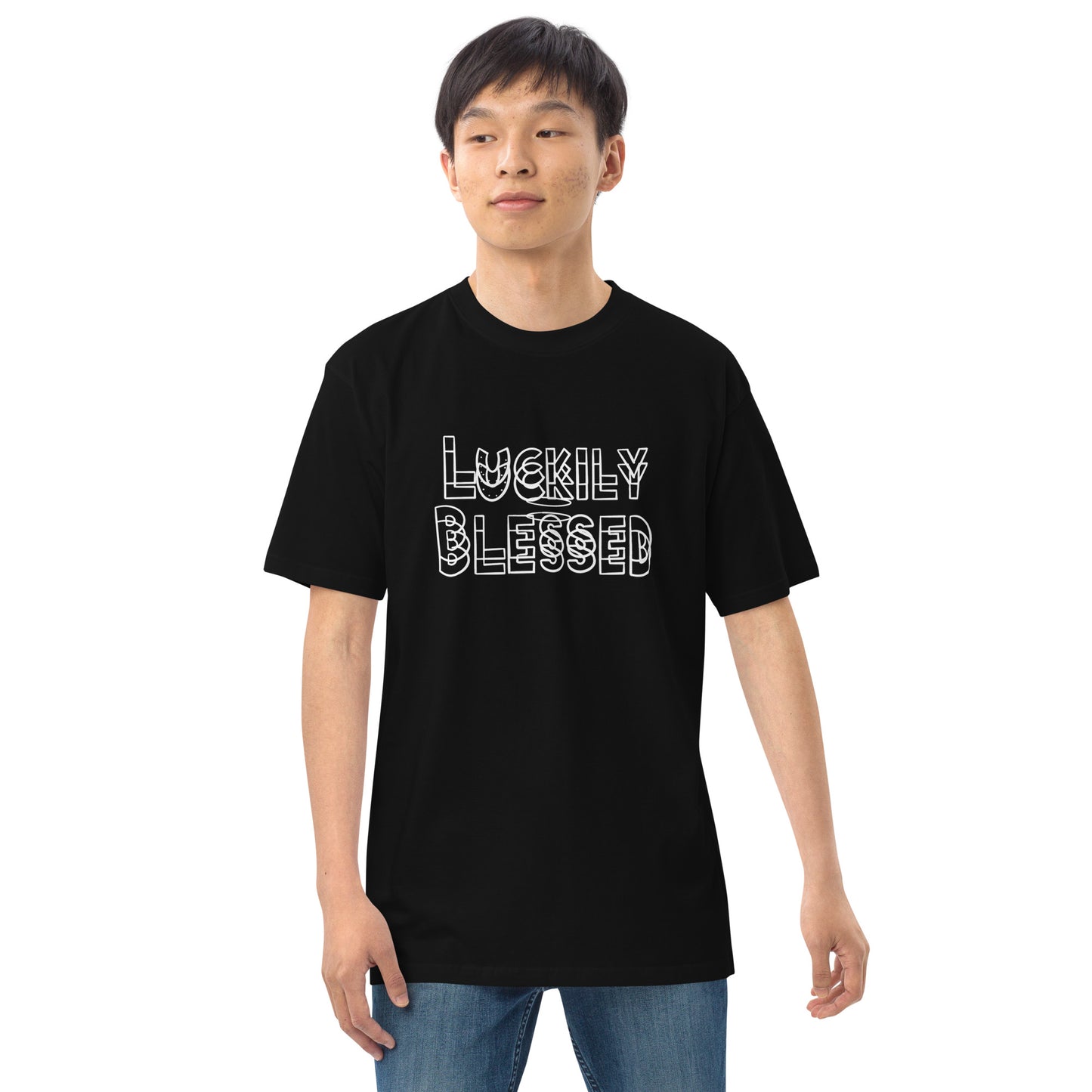 Luckily Blessed double vision tee