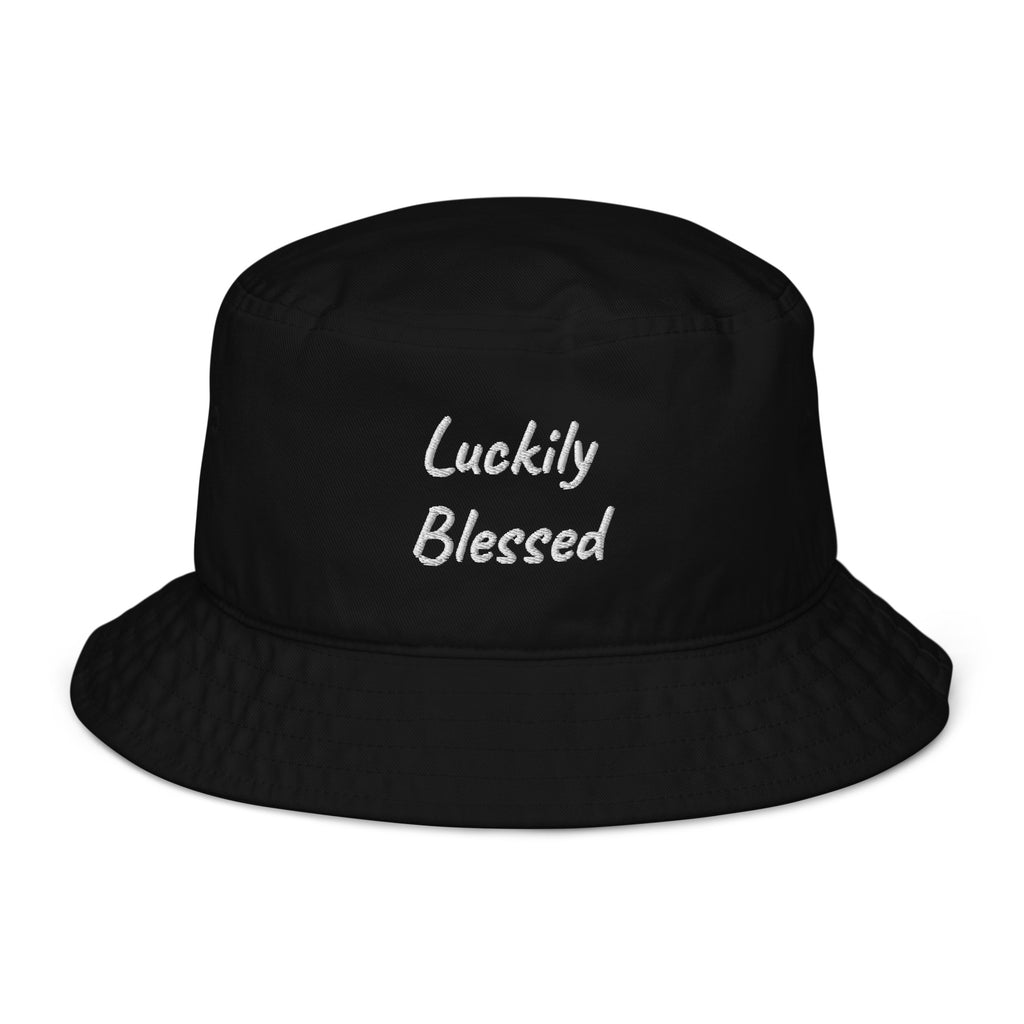 Luckily Blessed Organic bucket hat