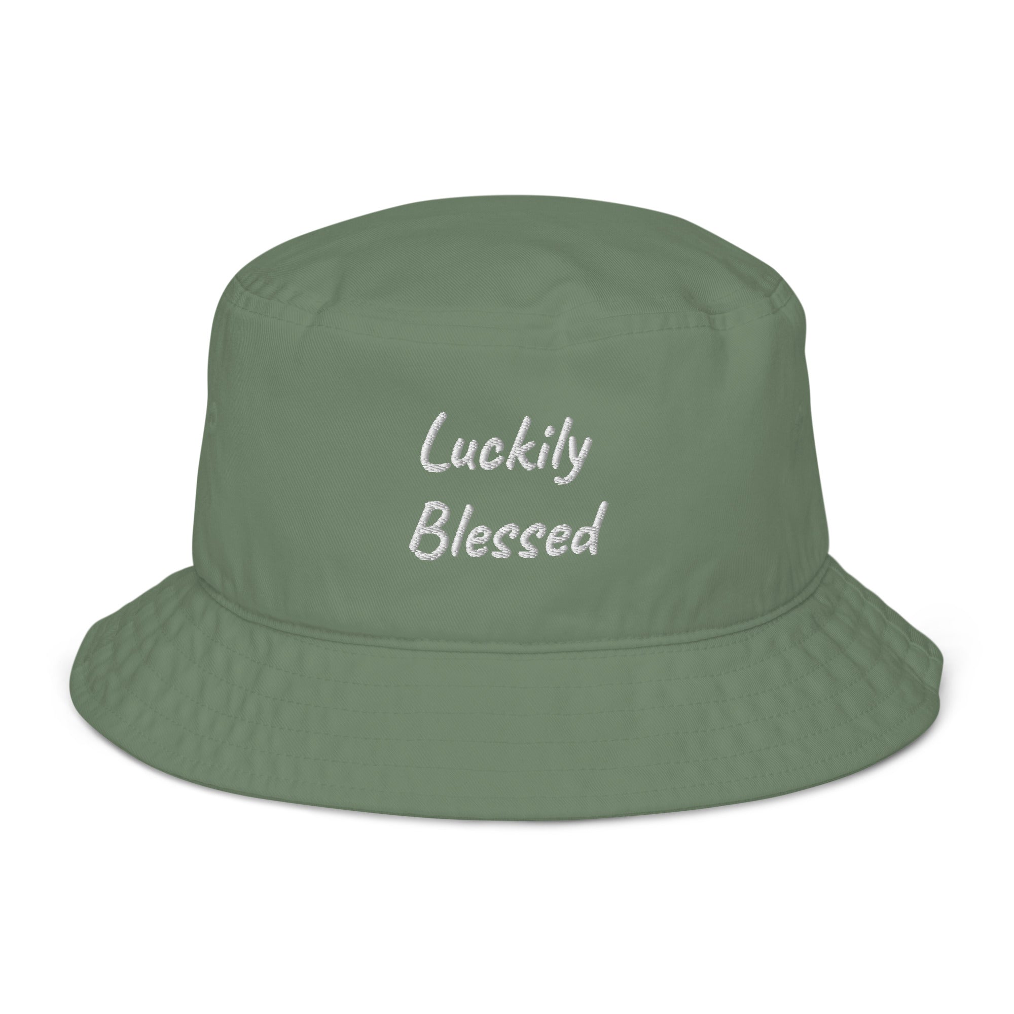 Luckily Blessed Organic bucket hat